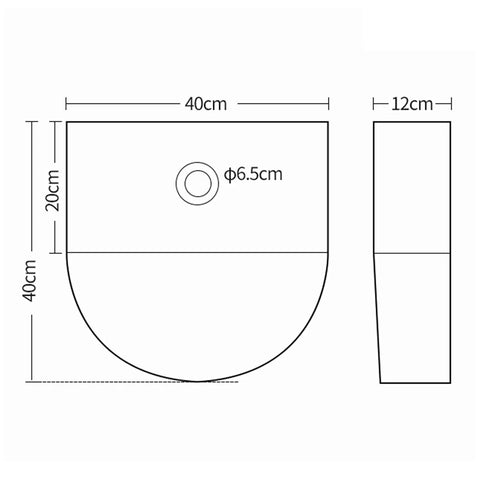 Top Shelf Stainless Steel Gold Vessel Sink, Semi Circular Above Counter Basin With Push Type Drain, sleek dimensions 40x40x12cm.