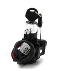 Sick Motorcycle Ignition Key Switch Lock Cylinder Replacement Kit Fits Bandit 2005 2012 Reliable Starter Built Tough Durable Construction Engine Start Control Stable Electrical Connection Easy Install Upgrade To Make Your Ride Badass Secure black ignition switch with key and wiring connector