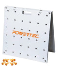 Arachni-Flex 24 By 48 Inch Waterproof PVC Foldable Workbench Tabletop With Pre-Drilled Dog Holes And Quick-Insert Locks
