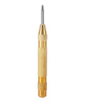 Automatic Center Punch Tool With HSS Tip Spring Loaded Brass Body No Hammer Needed For Precise Marking In Wood And Metal