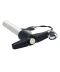 Top Notch 8 Mm Quick Release Pin Made From Heavy Duty Stainless Steel For Tough Jobs And Fast Tool Swap Ups With Button Lock, shown from the side.