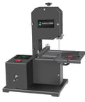 Beastly 800W Benchtop Bandsaw For Woodworking And Diy with tilting metal table in workshop setup