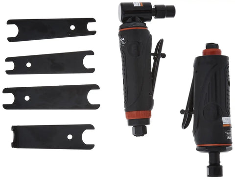 ONYX Die Grinder Kit Two Piece With Feathering Lever Throttle Vibration Reducing Composite Handle Tools