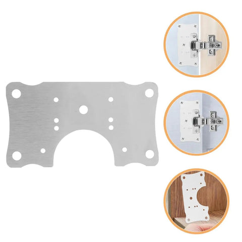 Five Piece Cabinet Door Hinge Repair Plates Durable Quick Install Hardware For Kitchen Cabinets And Home Office Use Easy Open Design No Hassle Prevents Squeaks And Dropped Doors