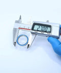 Blue Sealed 6704RS Ball Bearings Set for Hobby Electric RC Cars and Trucks 20x27x4 mm ABEC 3 2RS measured with caliper.