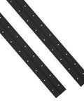 Heavy Duty 20 Inch Piano Hinge Two Pack Rock Solid Black Coated 304 Stainless Steel Continuous Cabinet Door Hinge viewed from above