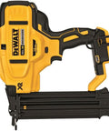 Battery Powered Cordless 18 Gauge Brad Nailer 20V Max XR with Brushless Motor and Micro Nose, side view