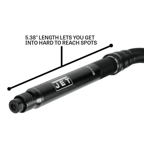 Badass Lightweight Pneumatic Micro Die Grinder With Variable Throttle Reaching 70000 Rpm Solid Steel Build, 5.38" length for tight spaces.