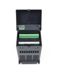 11KW 380V VFD Three Phase To Three Phase Variable Frequency Drive Inverter With RS485 Port P Plus PB Terminal Control And Vector Motor Speed Controller For Heavy Duty Industrial Machinery And Power Tools, open terminal view