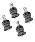 Beefed Up Heavy Duty Ball Joint Replacement Pack for Polaris UTVs 2010 to 2021 Ace General Ranger Scrambler Sportsman Brutus Gem RZR S S4 XP 4 With Oversize Internals and Lifetime Warranty for Tougher Steering and Smoother Suspension, four black ball joints