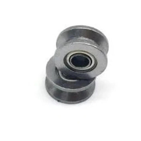 Heavy Duty V624ZZ 4x13x6mm V Groove Carbon Steel Deep Groove Ball Bearing 10 Pack viewed at an angle, showing detailed design.