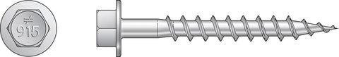 Connector Screws Nine By One And A Half Inch With A Quarter Inch Hex Head And Galvanized Coating Includes Hex Bit Nail Replacement