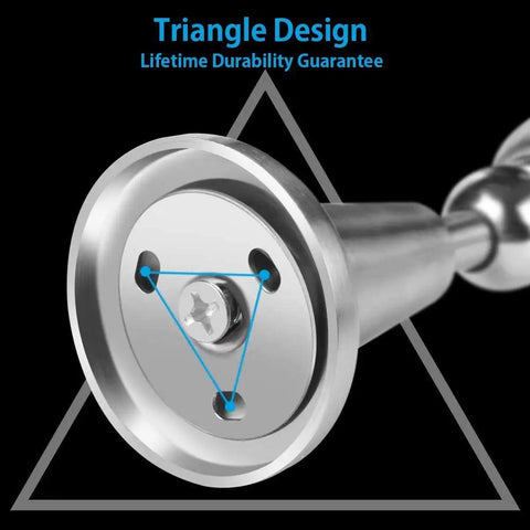 Close-up view of the Magnetic Door Stop With Soft Catch, Holds Doors Open Without Slamming, Wall Mount, Stainless Steel Brushed Satin Nickel Chrome Finish.