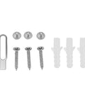 Video Doorbell Back Plate White Plastic Wall Mount Replacement With Mounting Kit And Screws No Brainer Install hardware set
