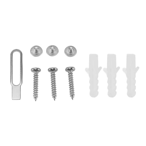 Video Doorbell Back Plate White Plastic Wall Mount Replacement With Mounting Kit And Screws No Brainer Install hardware set