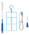 4-Piece Hydration Bladder Cleaning Brush Set For Water Reservoirs And Drinking Tubes Durable PP Plastic Cleaning Tools
