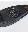 4 In 1 Outdoor Survival Tool With Whistle, Compass, Magnifier And Thermometer Plus Key Ring