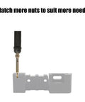 Brass Heat Insert Nut Set For Soldering And 3D Printing, Pro Grade Brass Threaded Nut Insertion Tool For 2 To 8 Mm Tips shown in use