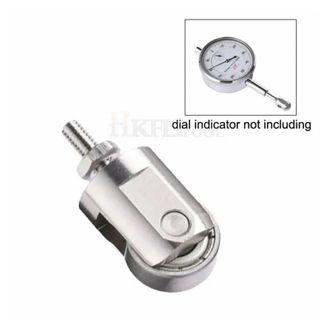 Digital Caliper, Micrometer Dial Indicator Wheel Probe Steel Tip M2.5 metal roller assembly with steel tip, 10mm diameter.