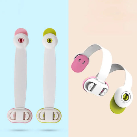 2 Pack Kid Proof Cabinet Locks For Kids Anti Pinch Latch Set Easy Install Durable ABS Locks For Cabinets Drawers Fridges And Appliances