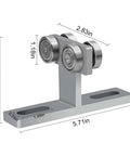 Upgraded 304 Stainless Steel Electric Hoist Trolley Roller For 1-5/8 Inch Wide Unistrut Channel with 4 Wheel Assembly