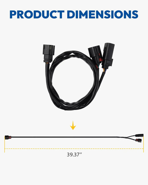 Tour Luggage Pack Quick Disconnect Wiring Harnesses For Harley Touring Models Plug And Play Power Tap Harness Fits Road King Street Glide Road Glide Electra Glide 2014 Through 2024