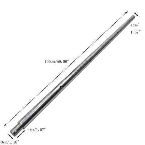 40mm Boring Bar For Portable Line Boring Machine, High Strength Alloy Steel Line Bore Bar, Precision Hole Drilling Tool, 150cm length