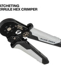 Ratcheting Ferrule Crimping Tool Set With Hex Pliers For 10-22 AWG Wire