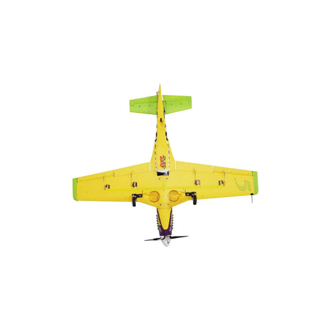 Underside view of 6 Channel RC Plane For Adults With 1100mm Wingspan P51 Mustang Voodoo Hobby RC Plane PNP No Radio Battery Charger