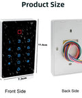 WiFi Tuya Access Control Keypad With 125kHz Card And Dope Mobile App Control IP68 Waterproof Wiegand Door Lock Opener showing front and back