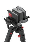 Deathgrip Mounting Block With Three Eighths Inch Adapter For Tripod Conversion No Tool Needed Setup Lightweight Polymer Bracket With Universal One Quarter Twenty Stud Compatibility For Glasses Scopes Cameras And Accessories on tripod