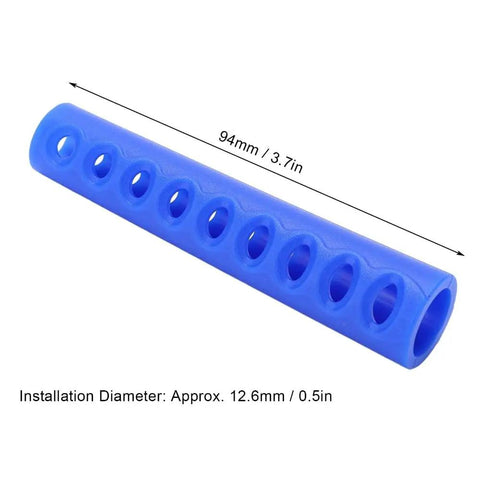 4 Inch Vented Regulator Hose Protector For Scuba Regulators, PVC Diving Accessory, Blue, 94mm Length, 12.6mm Diameter