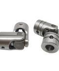Premium Steel Universal Joint Cross Shaft Coupler for model cars, showcasing a sturdy, smooth rotating connection.