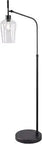 Mateo Floor Lamp With Bronze Finish Classic Meets Modern Vibe Adjustable Clear Glass Shade LED Edison Bulb Room Ready 64.5 Inch Tall