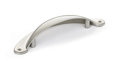 3 Inch Center To Center Brushed Nickel Traditional Cup Shaped Cabinet And Drawer Pull Handle For Kitchen Bathroom And Furniture
