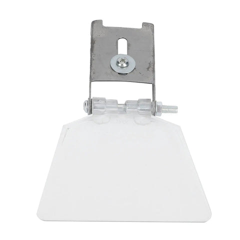 Heavy Duty Bench Grinder Eyeshield Set Crafted From Rust Proof Stainless Steel Bracket with clear shield for spark protection.