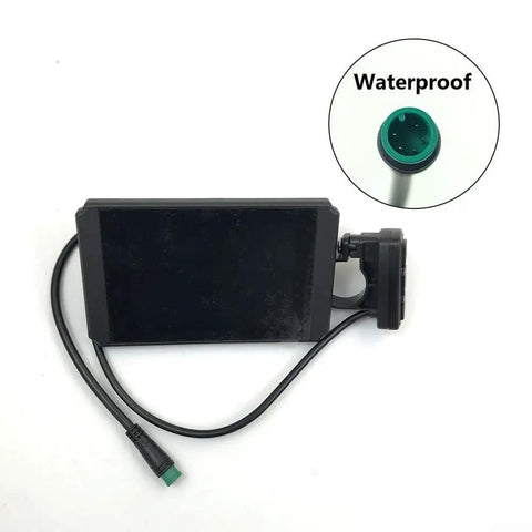 Electric Bike Display Panel For KT LCD8H Controllers Color Waterproof 24V 36V 48V Digital Screen With Remote Bracket detail view