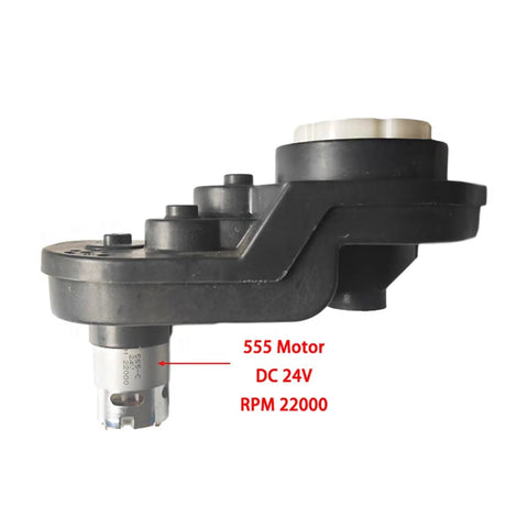 Dual Shaft High Torque Gear Motor For Kids Ride On Cars 12V 24V Upgrade Kit With Metal Gearbox Easy Install, Arduino Compatible