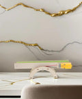 DIY Electric Conveyor Belt Kit For Kids Hands On STEM Learning, 2 Piece Educational Model displayed on a marble table