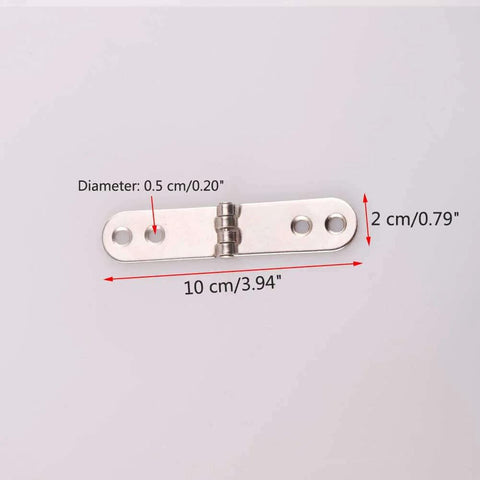 8 Pieces 180 Degree Folding Flush Hatch Hinges For Sewing Tables And Folding Desks, zinc alloy hinge, size shown