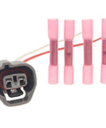 Toyota Tacoma Side Marker Light Connector 2 Way Harness Pigtail Replacement 6189-0264 with pink connectors