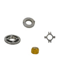 Hub nut kit components for 12 3/4 X 21 Pitch Aluminum Propeller For Mercury Outboard Motors 40 140 HP 3 Blade RH 15 Spline OEM 77348A45