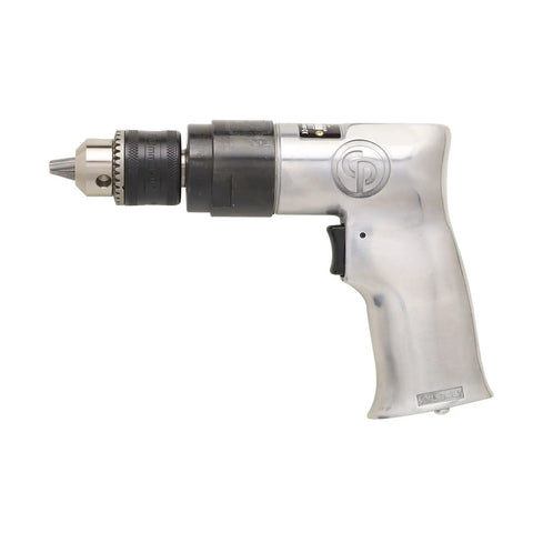 CP785 Air Power Drill 3 By 8 Inch With Keyed Chuck, Aluminum Housing, Pistol Grip, 0.5 HP, 370 W, 2400 RPM side view