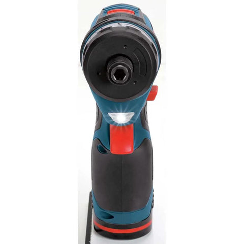 Front view of the 12V Max Two Speed Pocket Driver Bare Tool With 265 Inch Pounds Torque And 1300 RPM Ultra Compact Five Point Six Inch Head