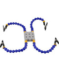 Welding Table Clamp With Flexible Arms Third Hand Tool For Holding Components And Wires, adjustable blue-arm clamp