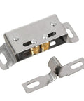 Double Roller Door Catch Latch For Cabinets And Cupboards Heavy Duty Stainless Steel Spring Loaded 3 Piece Set