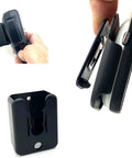 Universal CB Radio Microphone Holder Mount With Adhesive Backing And Pre Drill Holes For Quick No Fuss Install Includes T Tab Clip Belt Clip