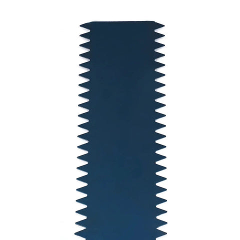 Close-up of self-leveling rake blade from Pro Grade Epoxy Floor Roller Kit With Dual Roller Brushes Self Leveling Rake And Spike Shoes