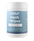 CPAP Mask Wipes canister, unscented; 160 wet wipes, 6 x 7 inches