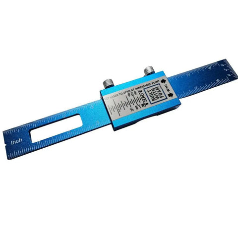 Premium Foam Wall Flattening Shim Set Featuring 900 Plus Varying Thickness Shims And Quick Read Depth Gauge measuring tool close-up